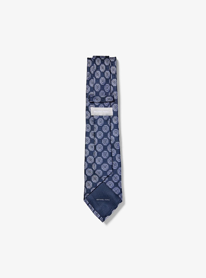 Diamond Silk Tie in NAVY | Michael Kors