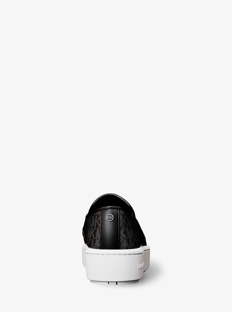 Teddi Signature Logo Slip-On Sneaker in BLACK | Michael Kors