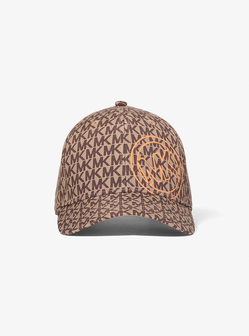Michael Kors Burnt Orange Embroidered Logo Baseball Cap Michael Kors Embroidered Baseball Hat In Orange - 25% Off  main image 3