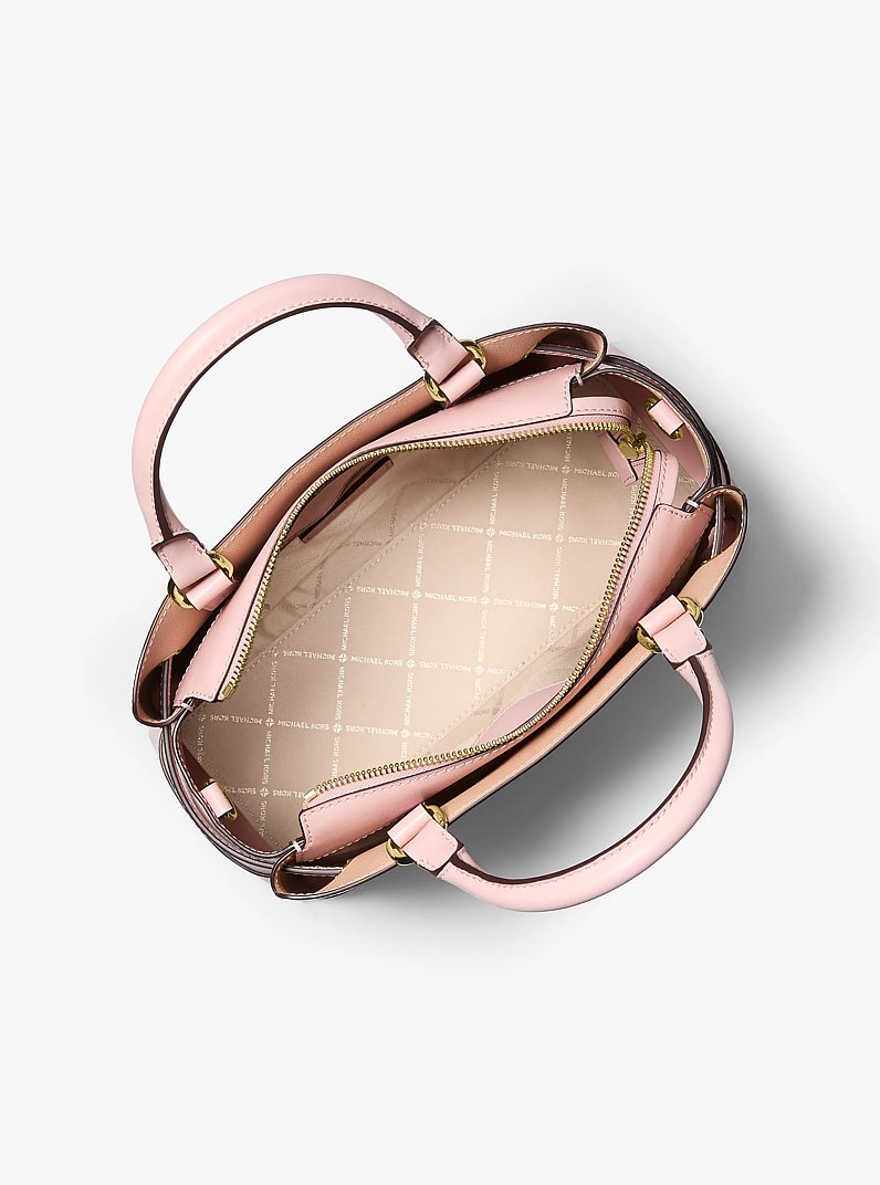 Reed Large Pebbled Leather Satchel in POWDER BLUSH | Michael Kors