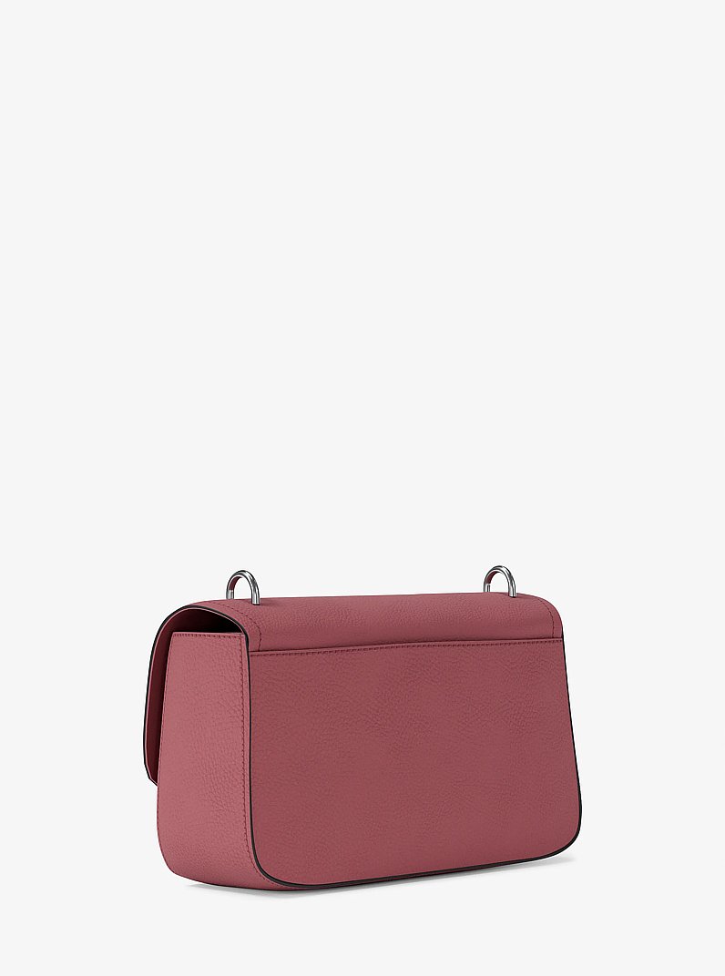 Tribeca Large Pebbled Leather Shoulder Bag in ROSEWOOD | Michael Kors