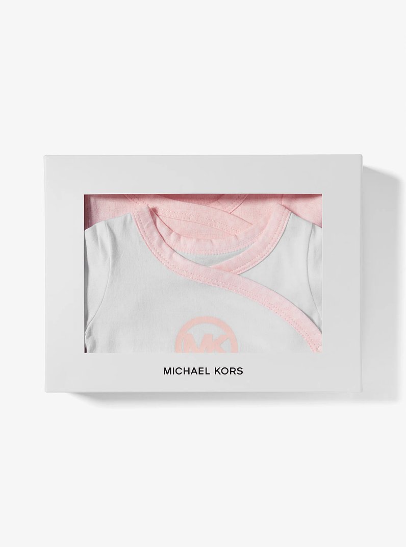 2-Pack Logo Cotton Baby Onesie Gift Set in ROSA P&Aacute;LIDO | Michael Kors