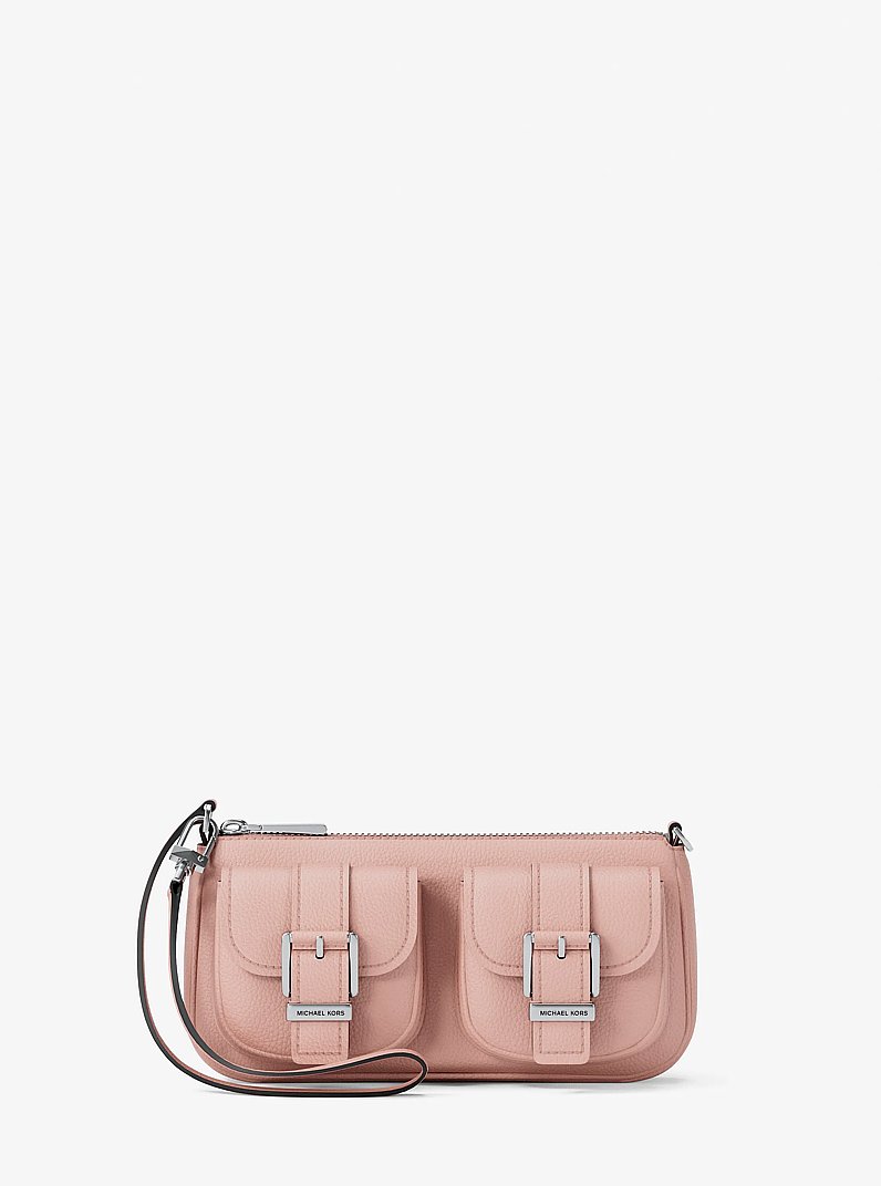Pochette Zoe Small aus gekrispeltem Leder in RAUCHROSA | Michael Kors