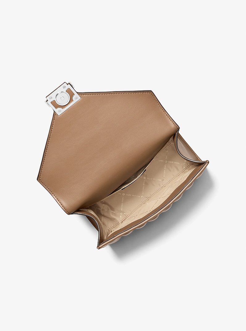 Bolso de hombro Whitney acolchado mediano in MADERA FLOTANTE | Michael Kors