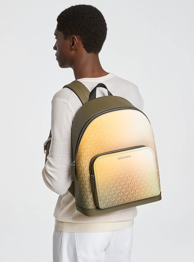 Cooper Ombr&eacute; Signature Logo Backpack in OLIVE COMBO | Michael Kors