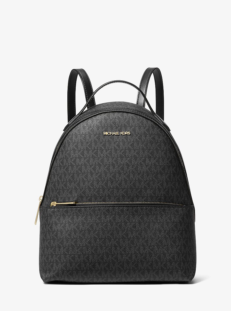 Sac &agrave; dos Sheila de taille moyenne &agrave; logo in NOIR | Michael Kors