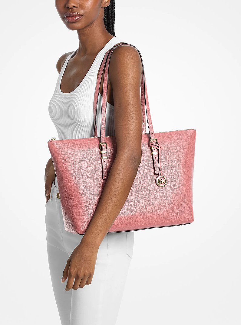 Grand cabas Quinn en cuir grain&eacute; in PRIMROSE | Michael Kors