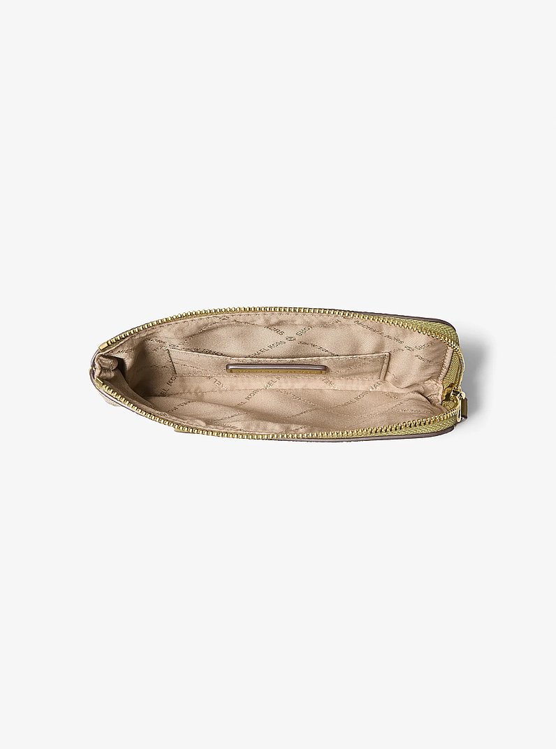 Jet Set Travel Small Signature Logo Wristlet in OREGANO | Michael Kors