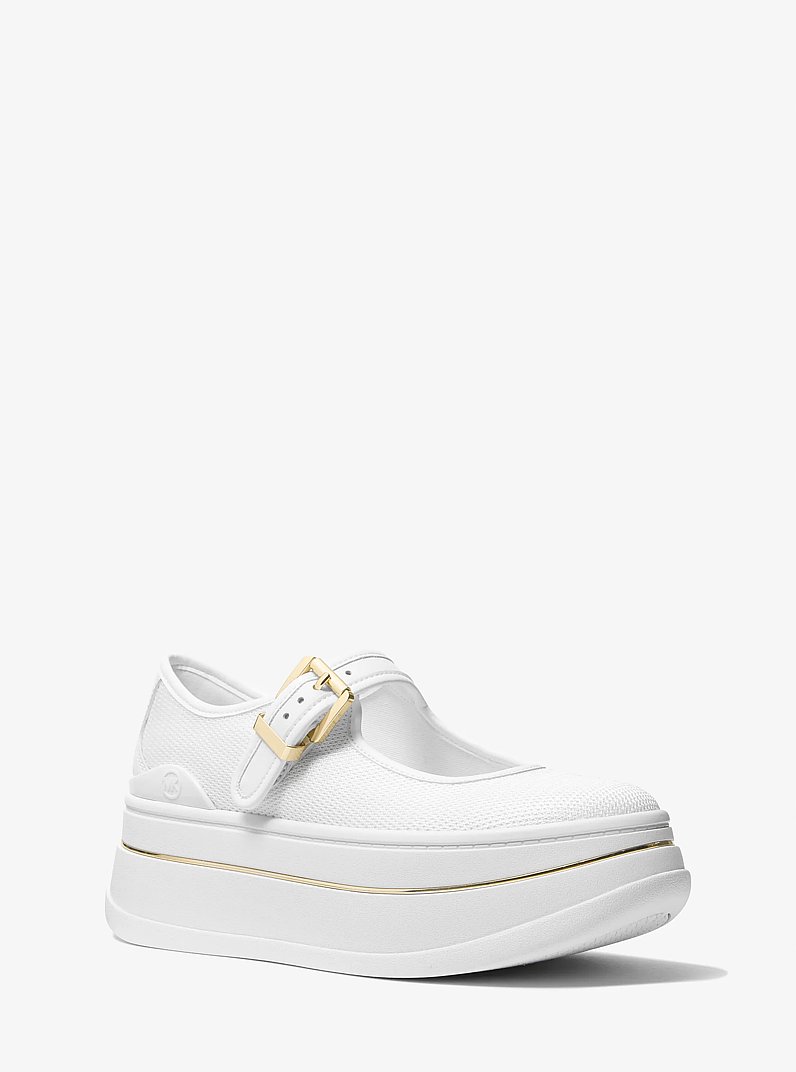 Hayes Mesh Mary Jane Sneaker in OPTIC WHITE | Michael Kors