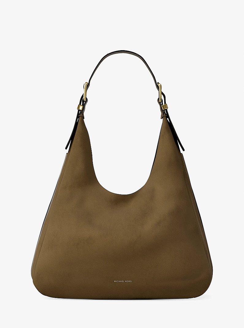 Nolita Large Nubuck Hobo Shoulder Bag