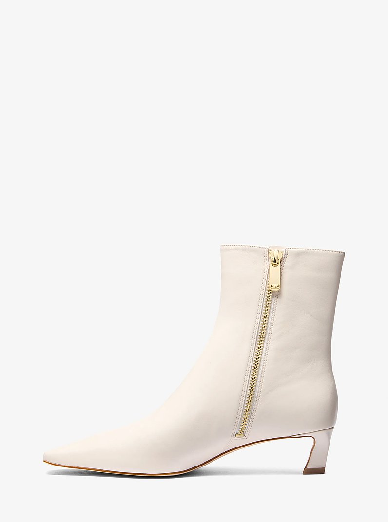 Cosmo Leather Boot in LT CREAM | Michael Kors