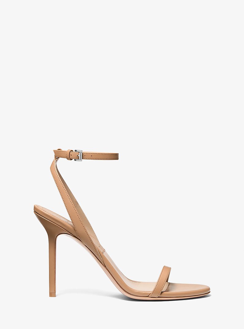Gwyneth Leather Sandal in SUNTAN | Michael Kors