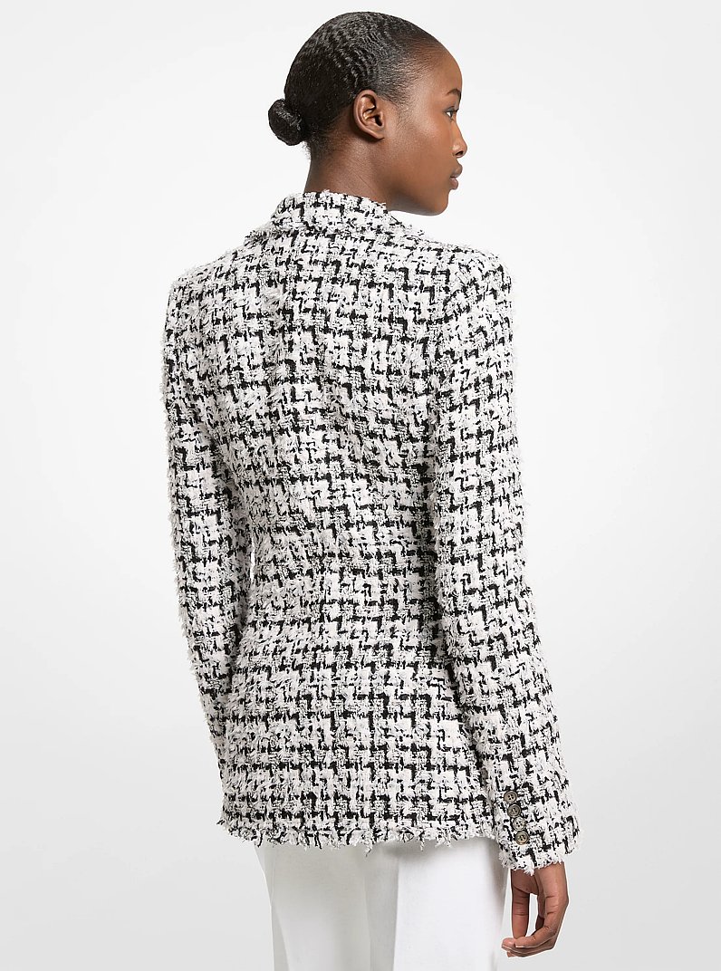 Tweed Blazer in BLACK/WHITE | Michael Kors