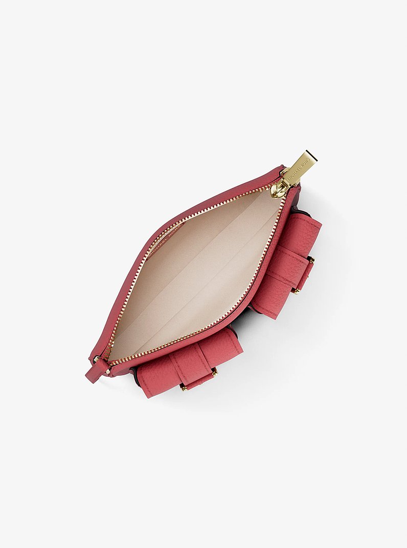 Zoe Small Suede Convertible Pochette in LT BRY SBT | Michael Kors [US]