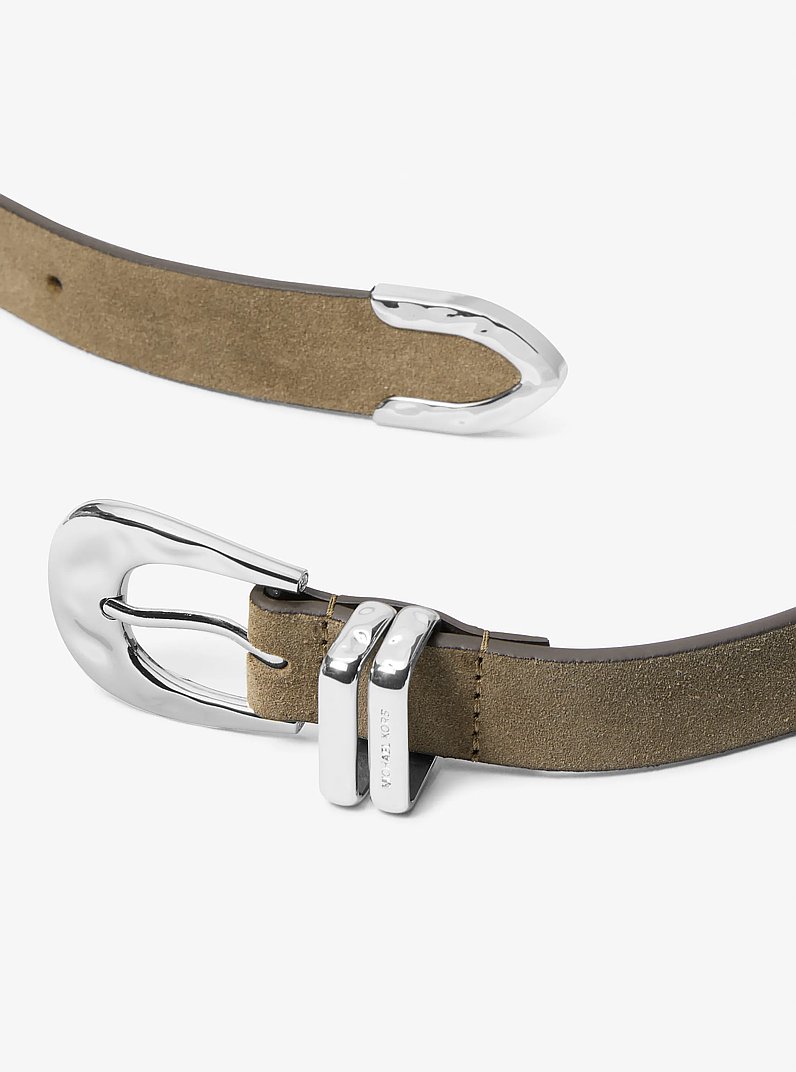 Suede Western Belt in LODEN | Michael Kors