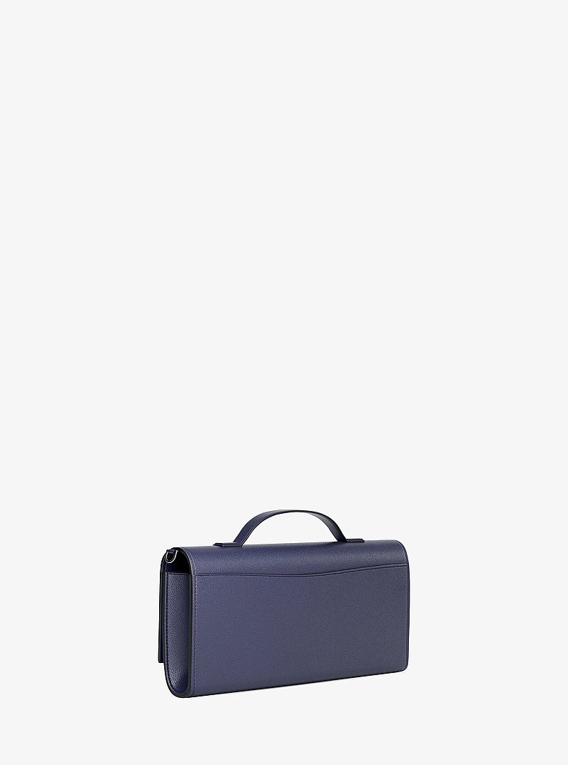 Wandelbare Schultertasche Hamilton Moderne Medium aus Leder in BLAUGR&Uuml;NES KLEID | Michael Kors