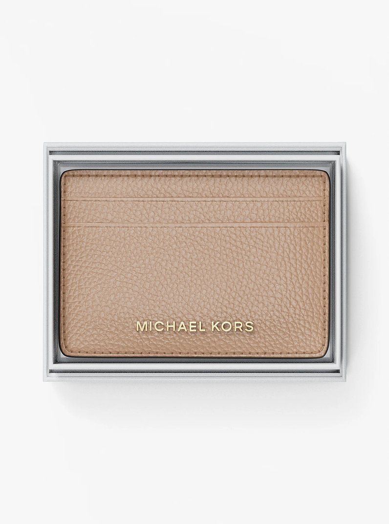 Pebbled Leather Card Case