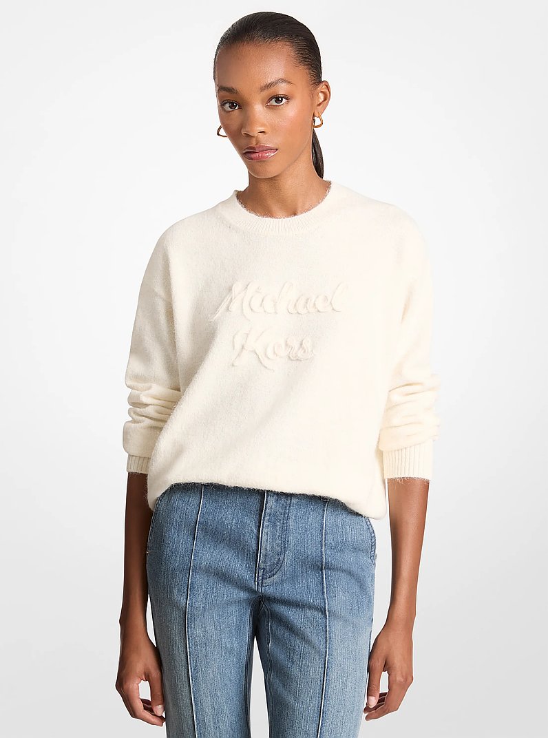 Chandail tricot&eacute; avec logo appliqu&eacute; in OS | Michael Kors