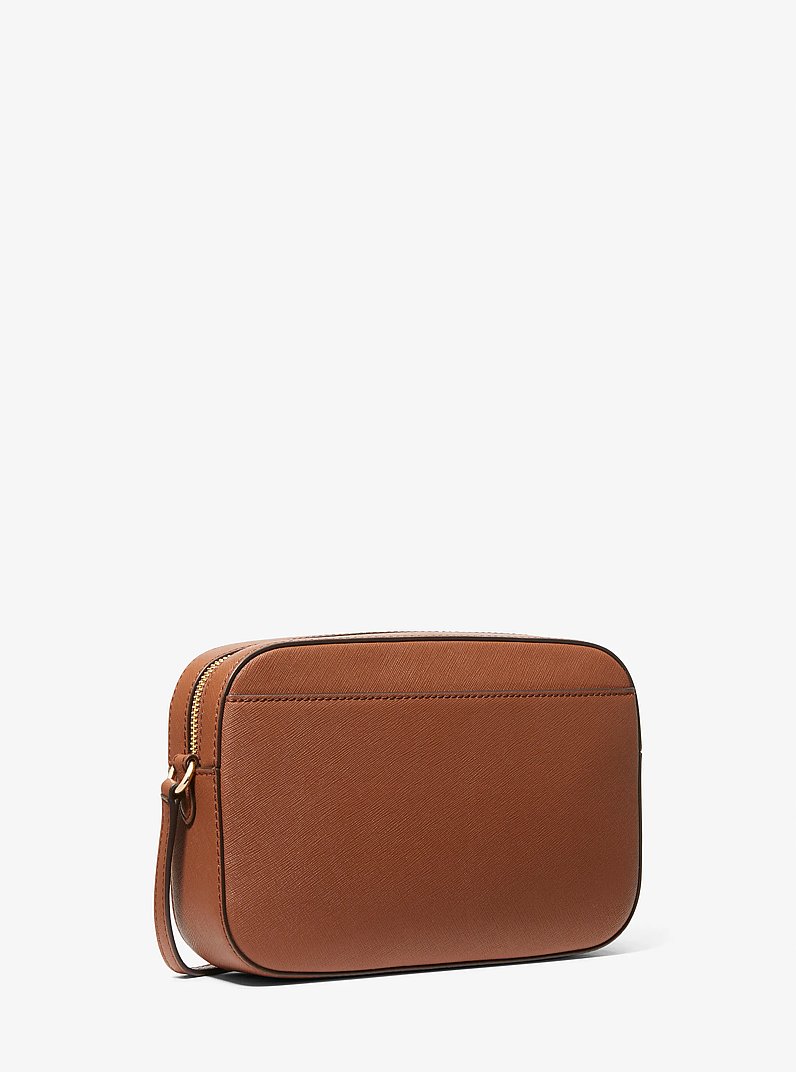 Jet Set Large Saffiano Leather Crossbody Bag in LUGGAGE | Michael Kors