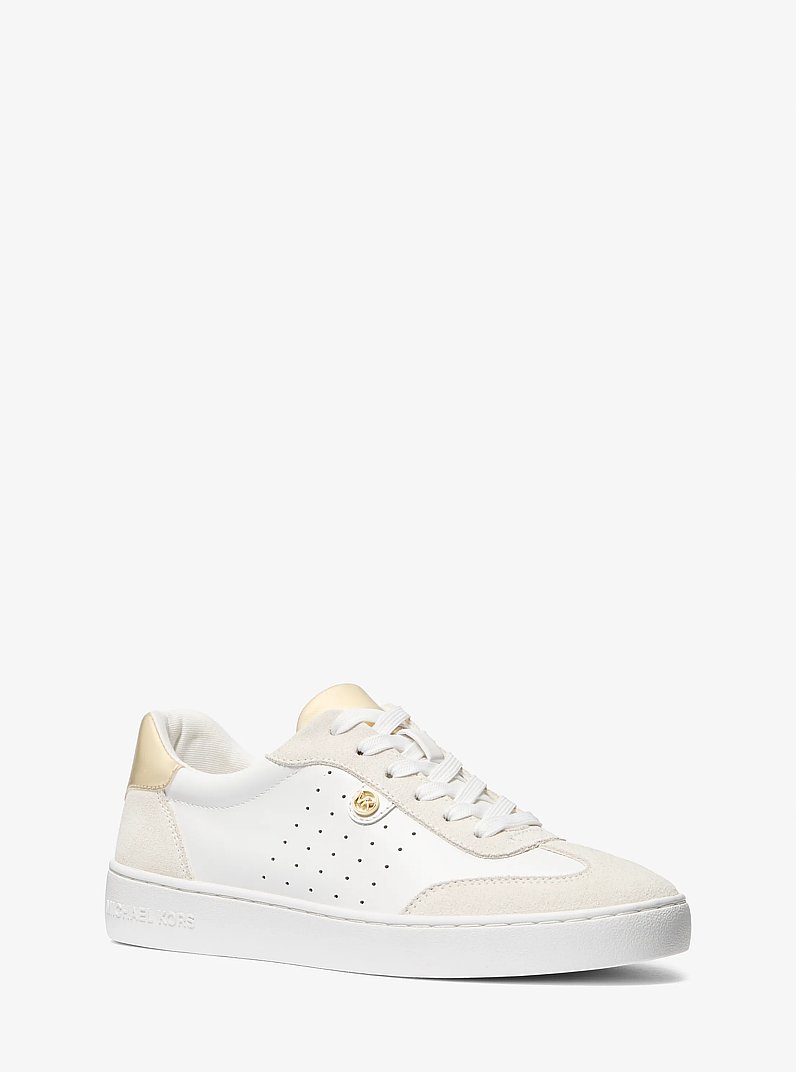 Scotty Leather Sneaker in PL GLD MULTI | Michael Kors