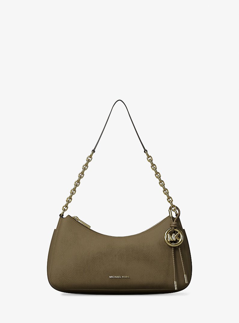 Pochette Nolita mediano de nobuck con cadena in LODEN | Michael Kors