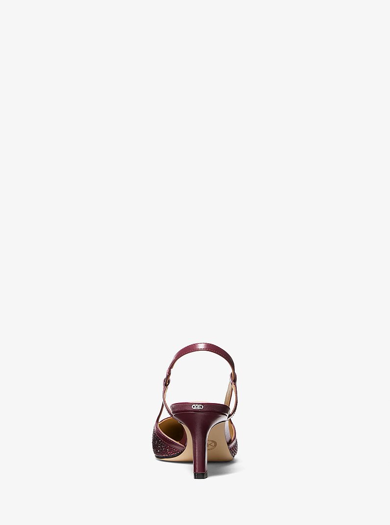 Alora Suede Slingback Pump in OXBLOOD | Michael Kors