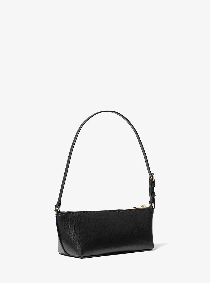 Laila Small Leather Pochette in BLACK | Michael Kors