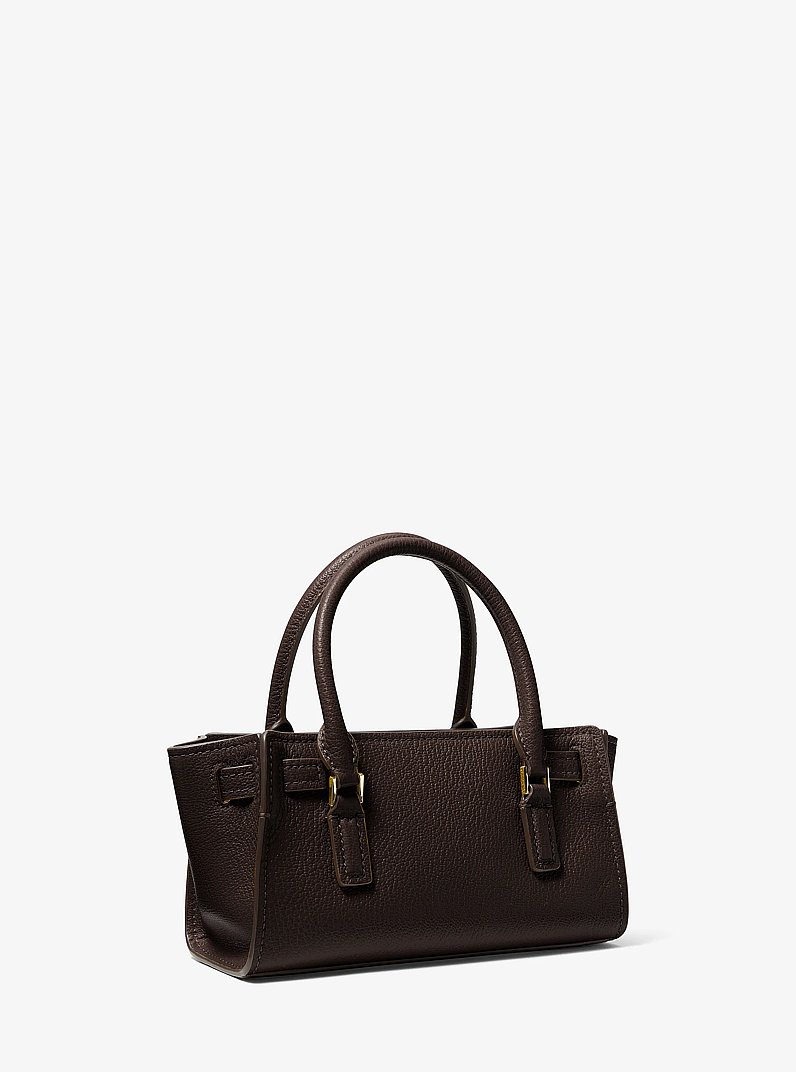 Hamilton Moderne Extra-Small Leather Crossbody Bag in CHOCOLATE | Michael Kors