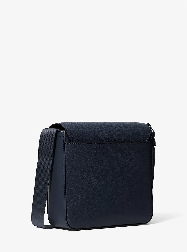 Cooper Pebbled Leather Crossbody Bag in NAVY | Michael Kors