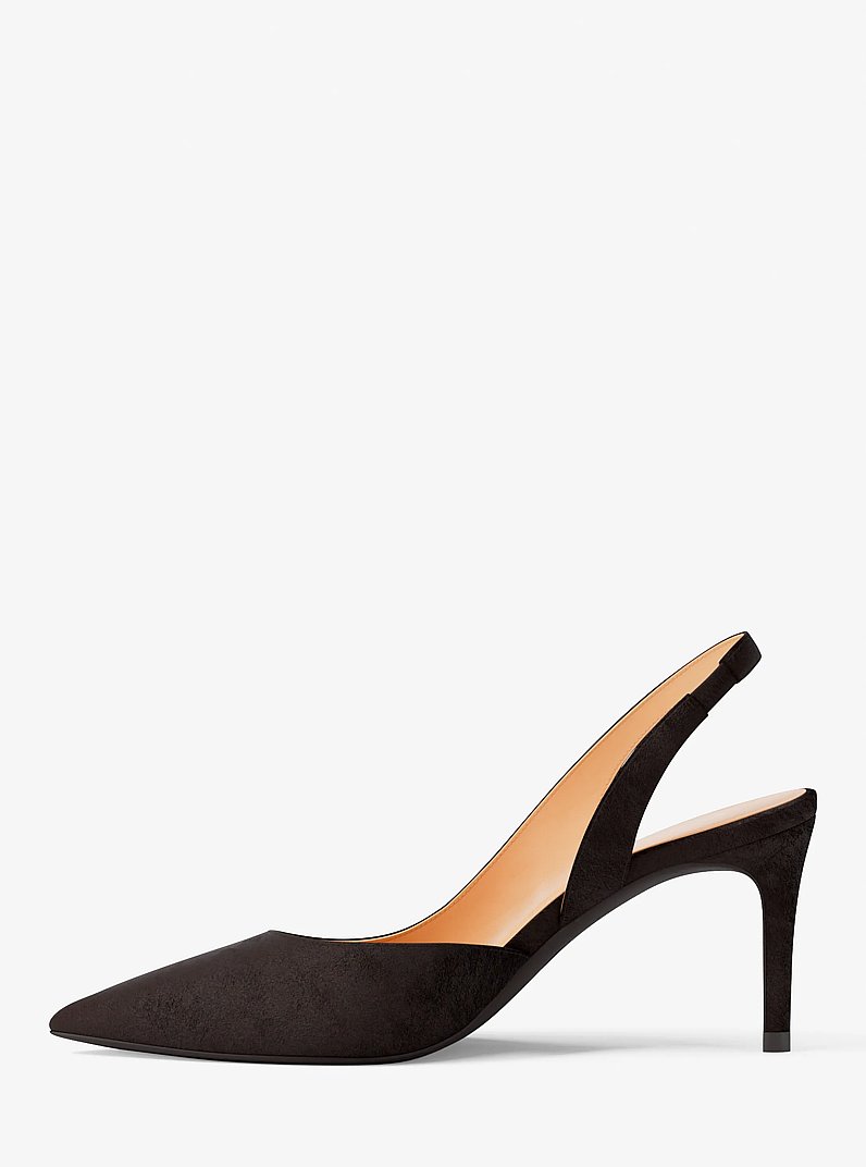 Alina Flex Suede Slingbag Pump in CHOCOLATE | Michael Kors