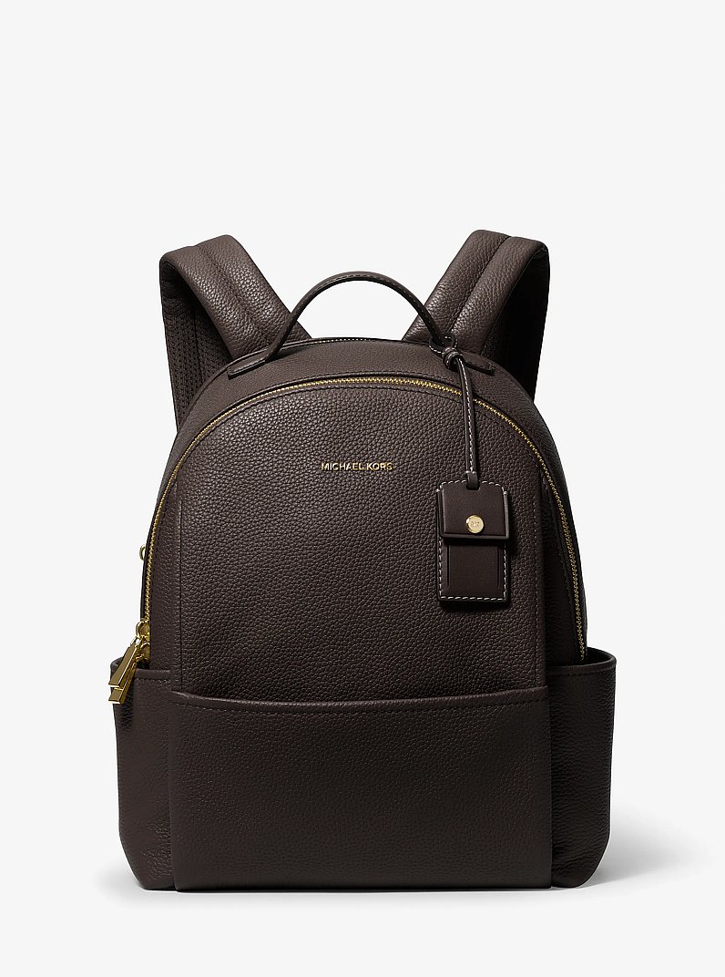 Sable Medium Pebbled Leather Backpack in LODEN | Michael Kors [US]