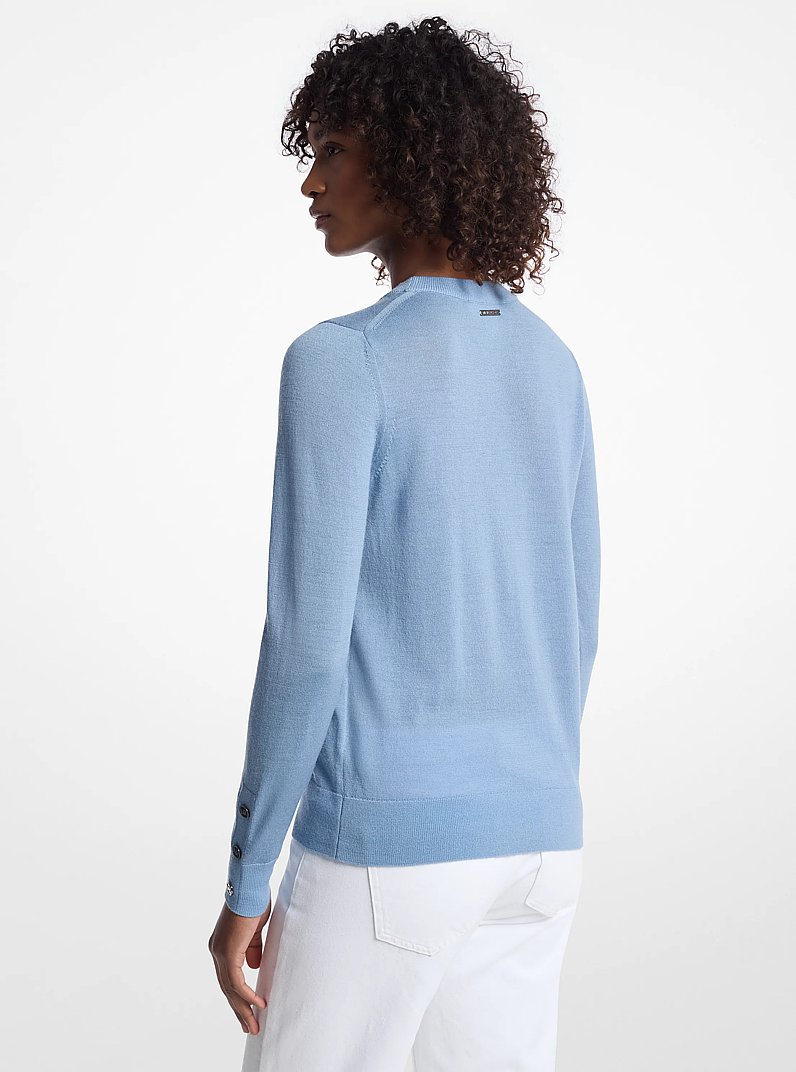 Jersey de lana merino in CHAMBRAY | Michael Kors