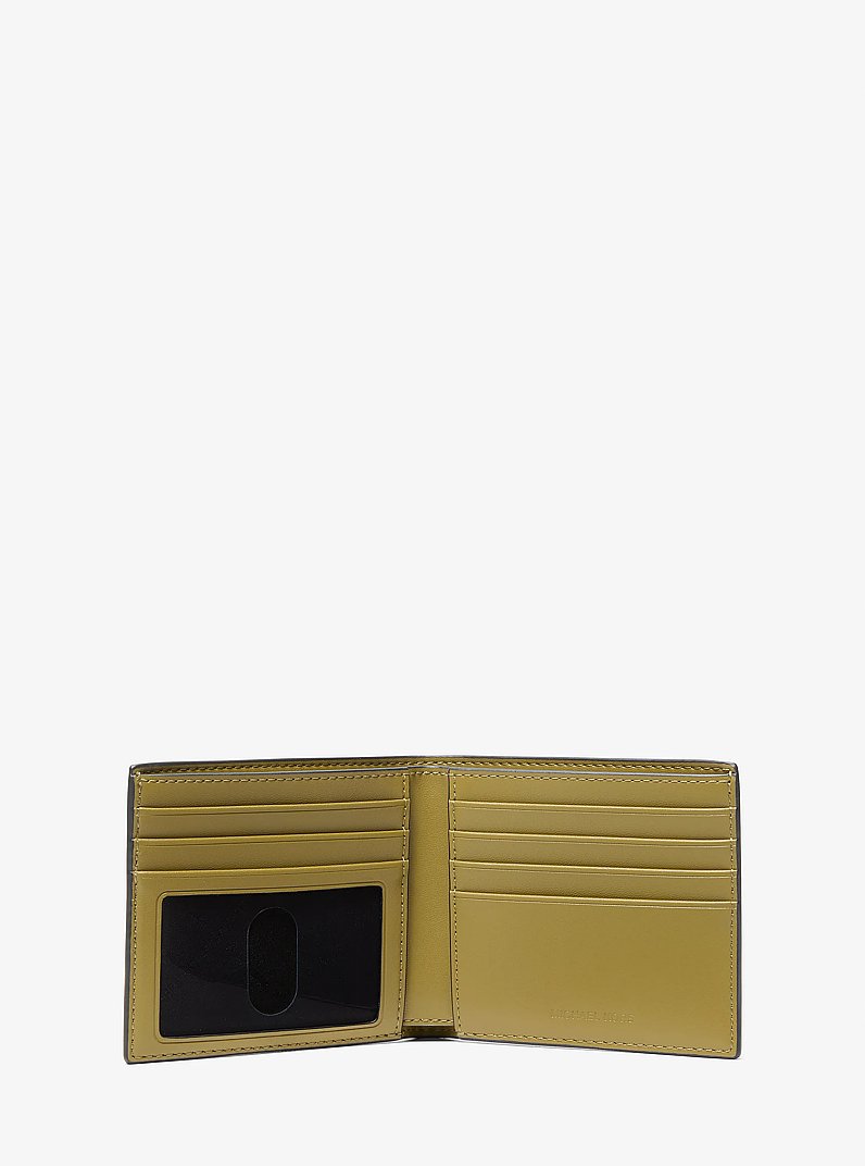 Cooper Printed Signature Logo Billfold Wallet in OREGANO | Michael Kors