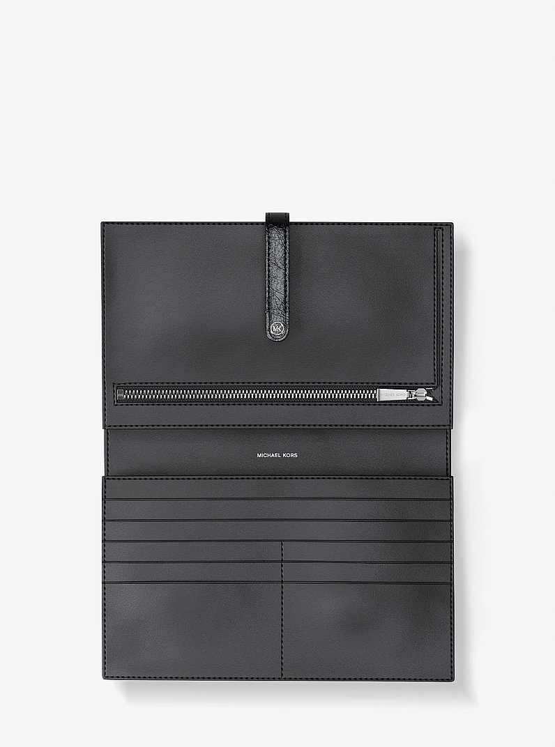 Cartera Jet Set Travel mediana de charol in NEGRO | Michael Kors