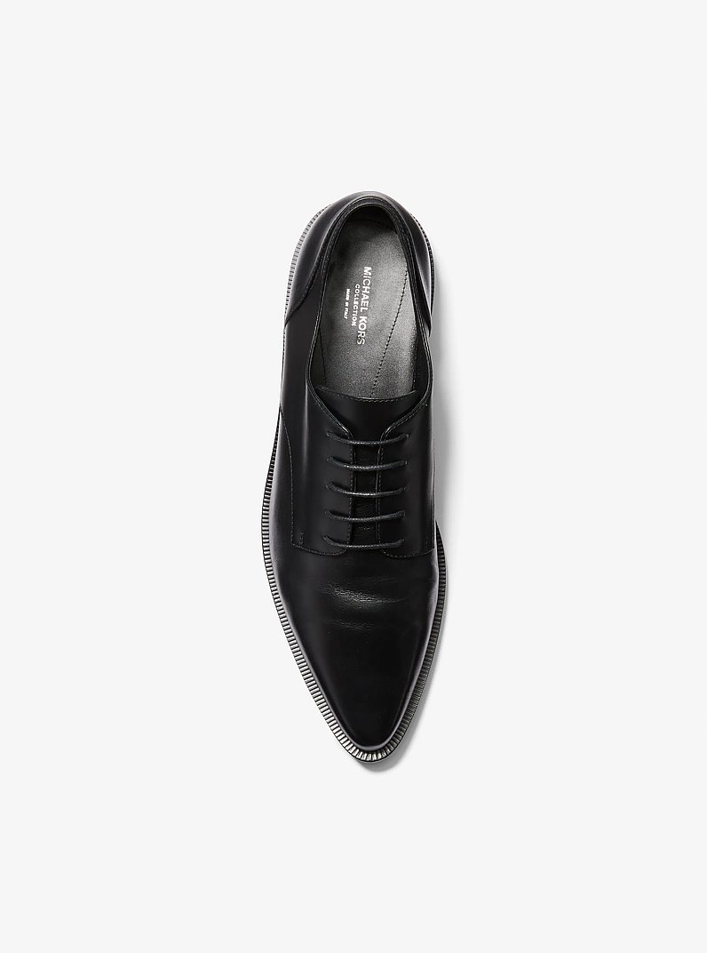 Annette Leather Oxford in BLACK | Michael Kors