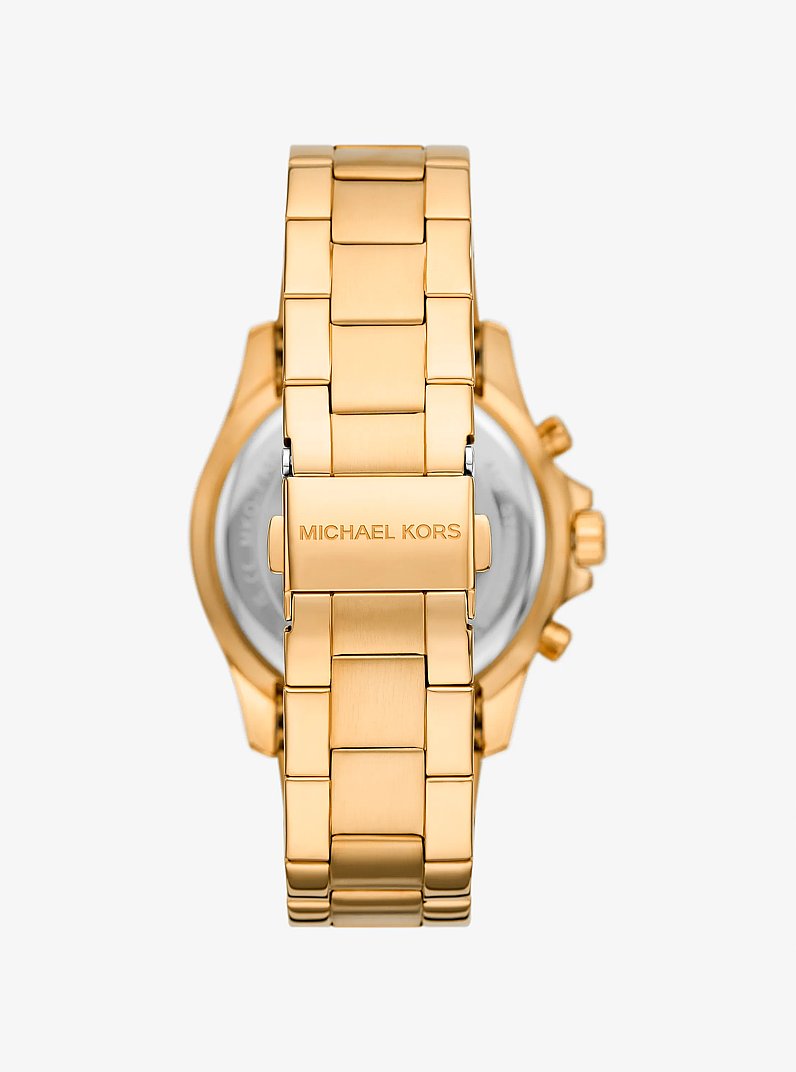 Oversized Everest Pav&eacute; Gold-Tone Watch in GOLD | Michael Kors