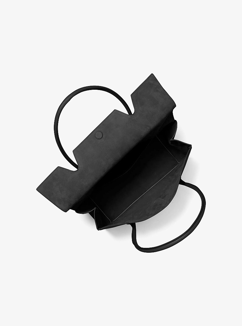 Bolso satchel Natasha grande de piel in NEGRO | Michael Kors