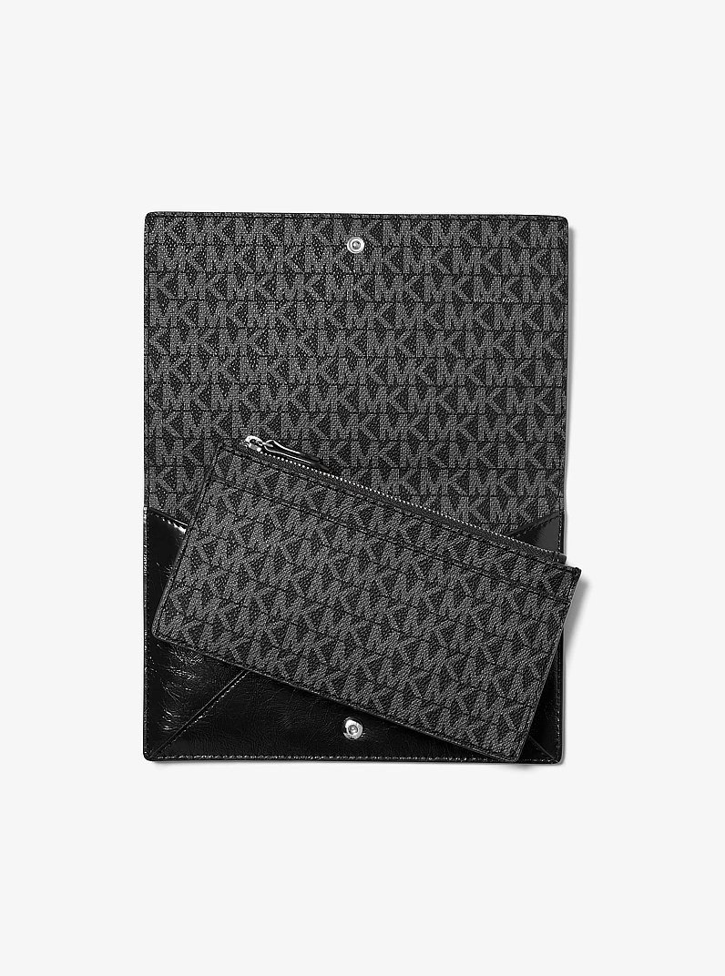 Jet Set Travel Small 2-in-1 Clutch in BLACK | Michael Kors