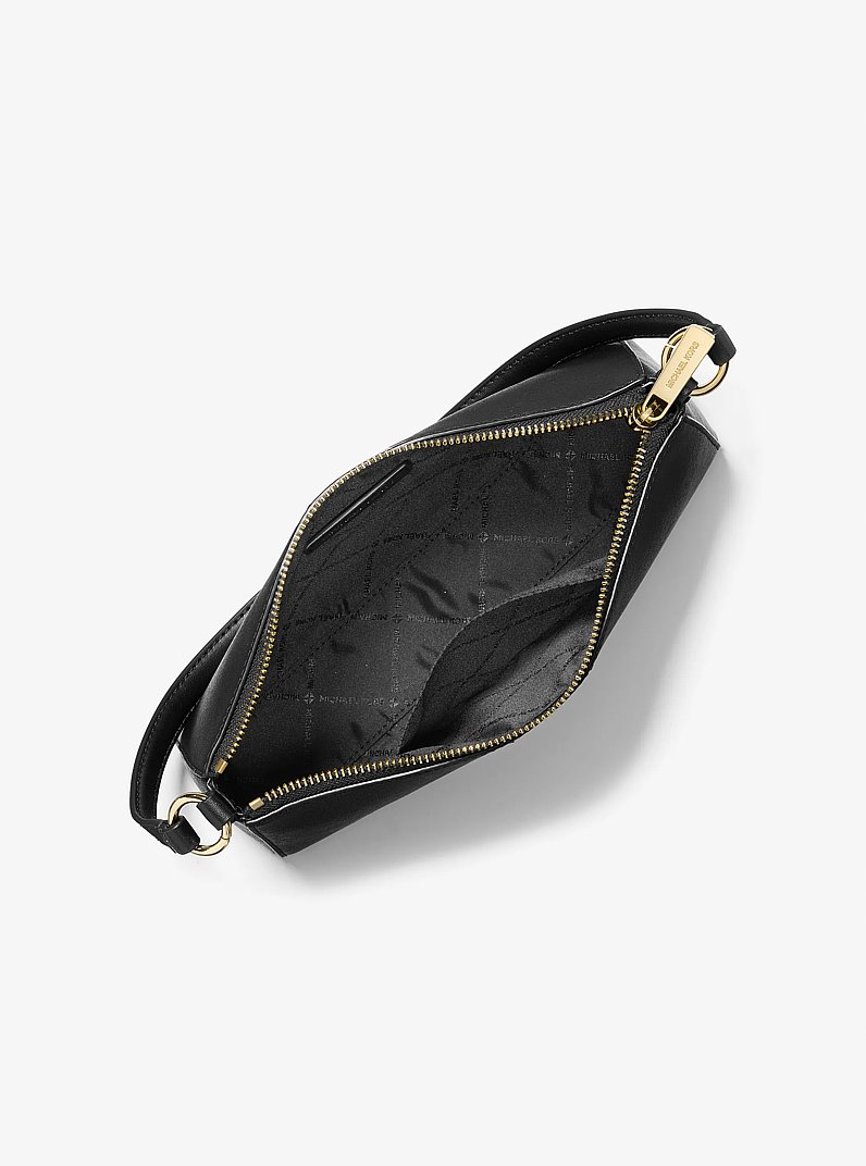 Vincent Medium Saffiano Leather Pochette with Signature Logo Card