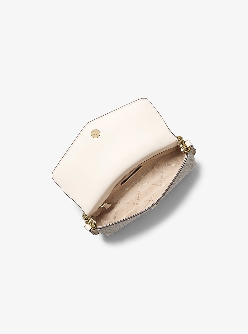 Kacey Extra-Small Signature Logo and Smooth Crossbody Bag in LT CRM MULTI | Michael Kors