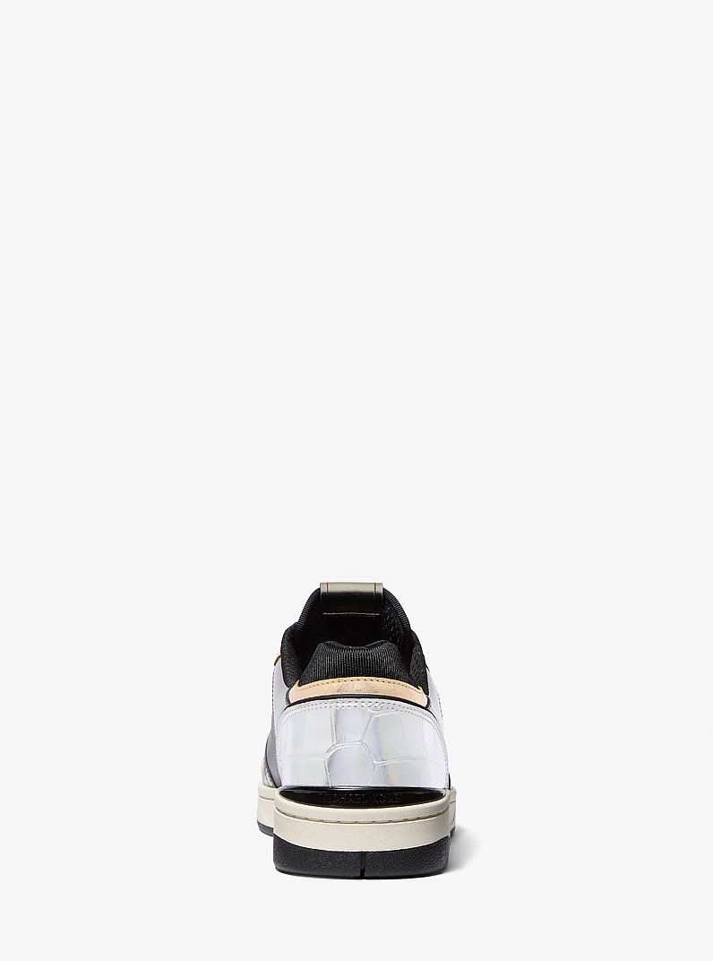 Rebel Color-Block Leather Sneaker in BLACK COMBO | Michael Kors