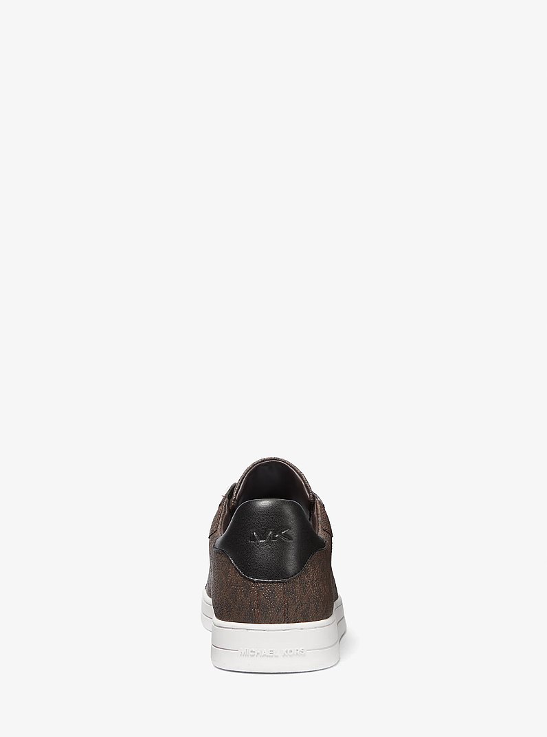 Keating Signature Logo Sneaker in BROWN | Michael Kors