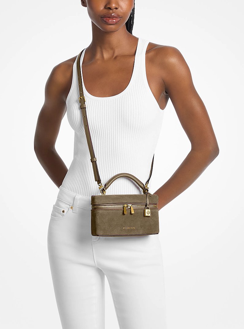 Wandelbare Umh&auml;ngetasche Jana Extra-Small aus Leder in LODEN | Michael Kors