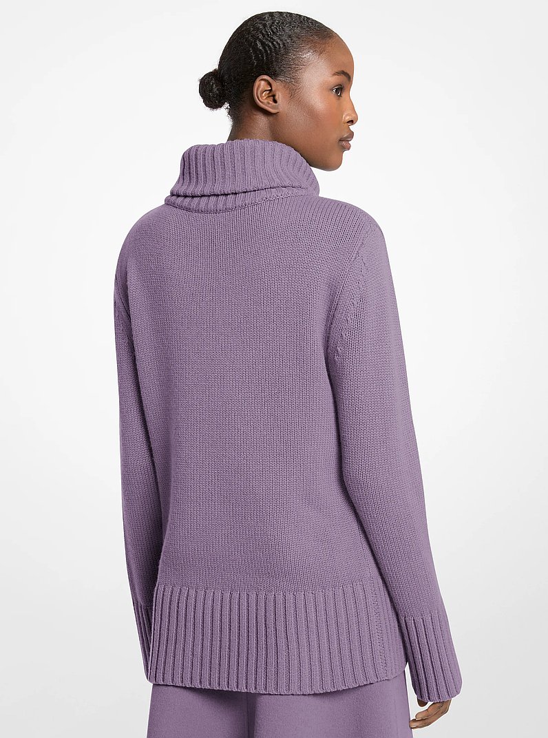 Jersey de cuello alto de cachemir in IRIS | Michael Kors
