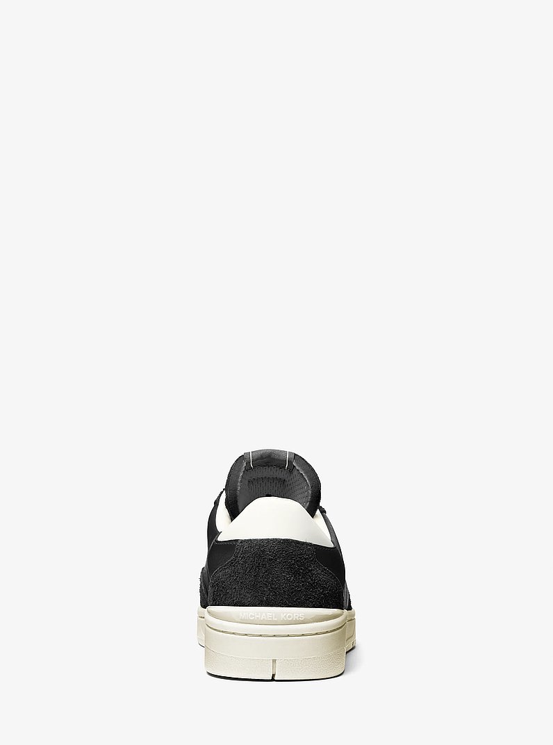 Wilton Leather and Suede Sneaker in BLACK | Michael Kors