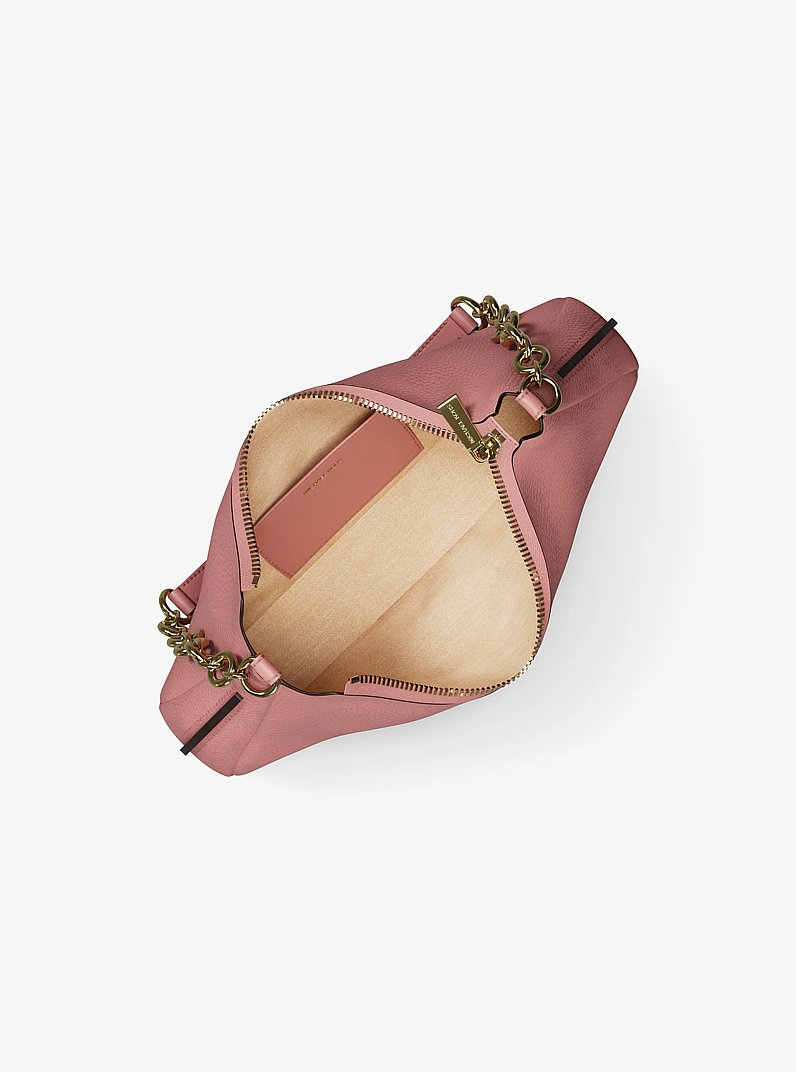 Bolso pochette Nolita mediano de piel nobuck con cadena in PRIMROSE | Michael Kors