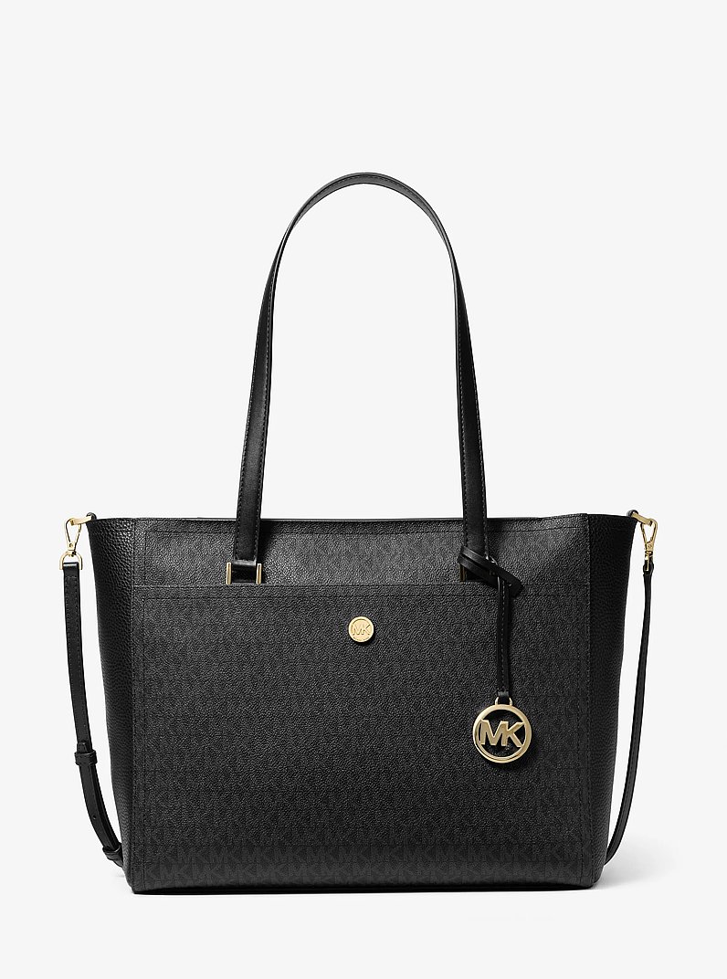 Maisie Large Logo 3-in-1 Tote Bag in BROWN | Michael Kors