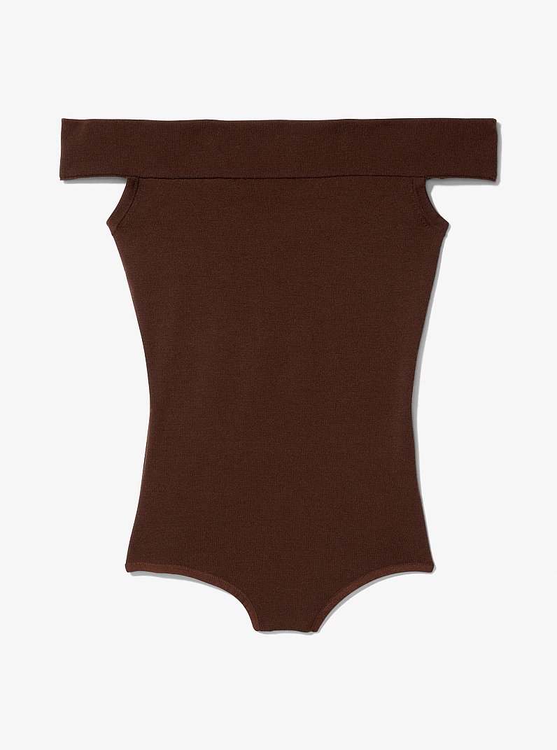 Body sin hombros en mezcla de lana in JAVA | Michael Kors
