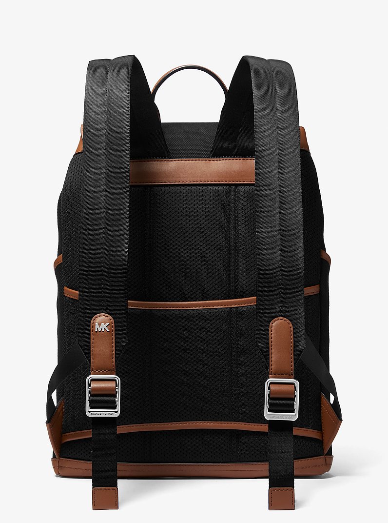 Brooklyn Cotton Canvas Backpack in BLACK | Michael Kors