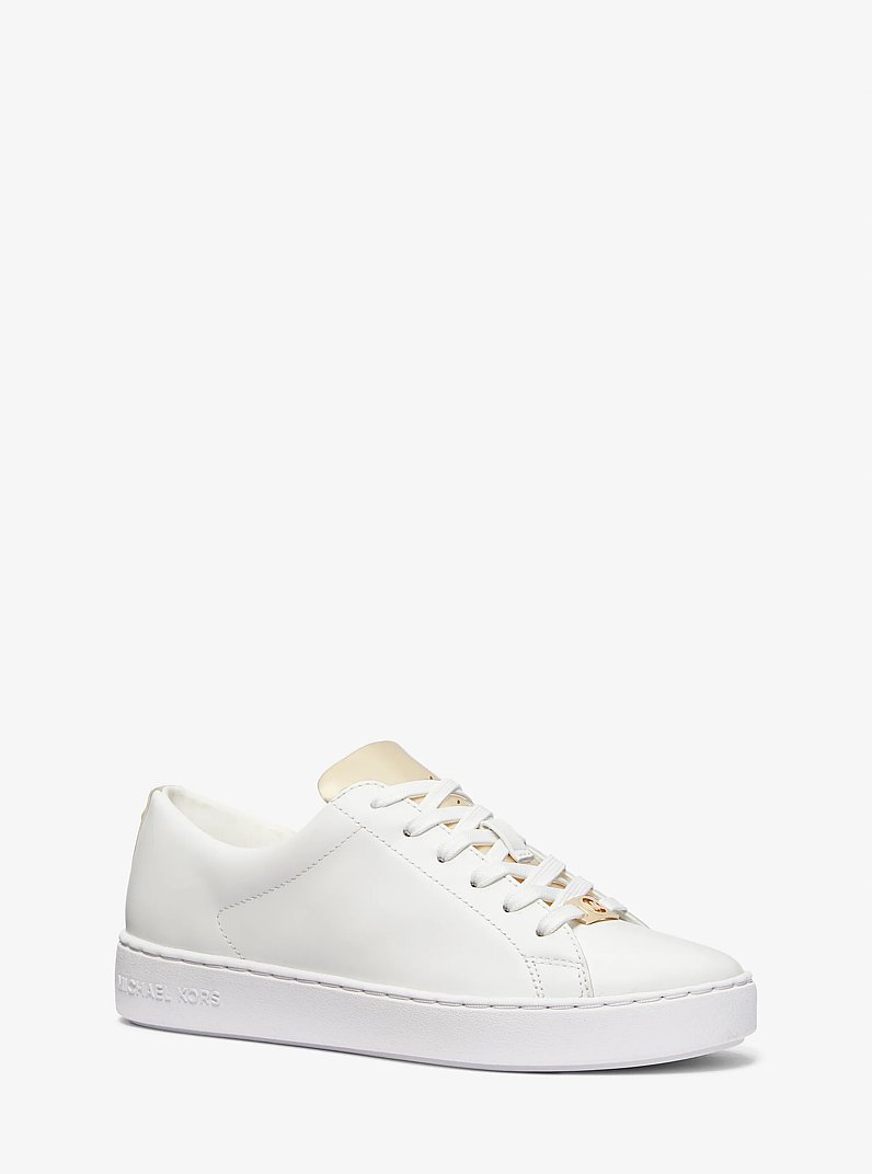 Keaton Two-Tone Sneaker in PALE GOLD | Michael Kors